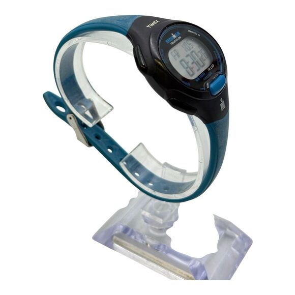 Timex Ironman Triathlon Digital Watch Blue Band 10 Lap WR 100M ( See Des) - Picture 3 of 6